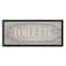Stupell Industries Rustic Toilette Sign French Farmhouse Traditional Grain Pattern Framed Wall Art